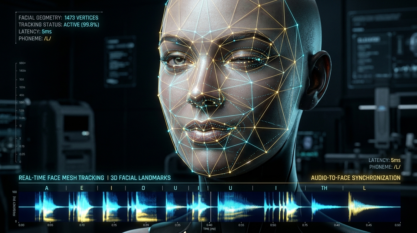 Real-Time 3D Face Mesh Tracking and Audio-to-Face Alignment