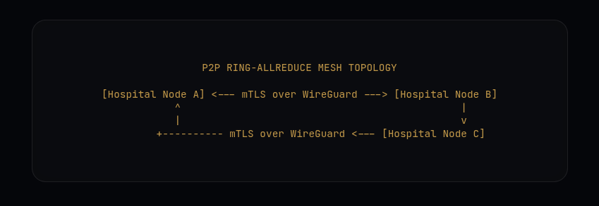 P2P Ring-Allreduce Mesh Topology